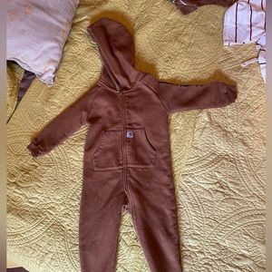 Carhartt brand hooded onesie 24m